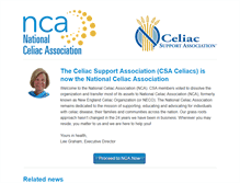 Tablet Screenshot of csaceliacs.org